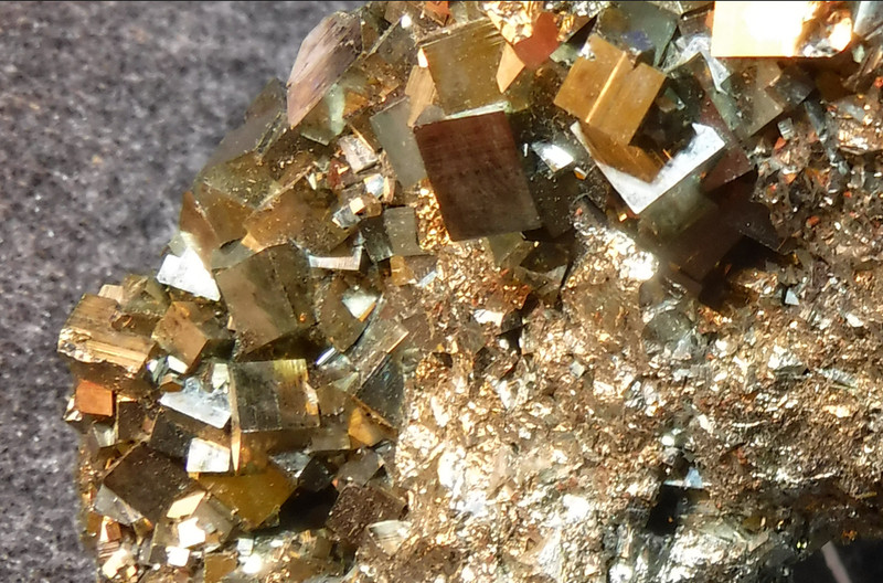 World famous Eagle Mine Pyrite crystals;  Gilman, Colorado