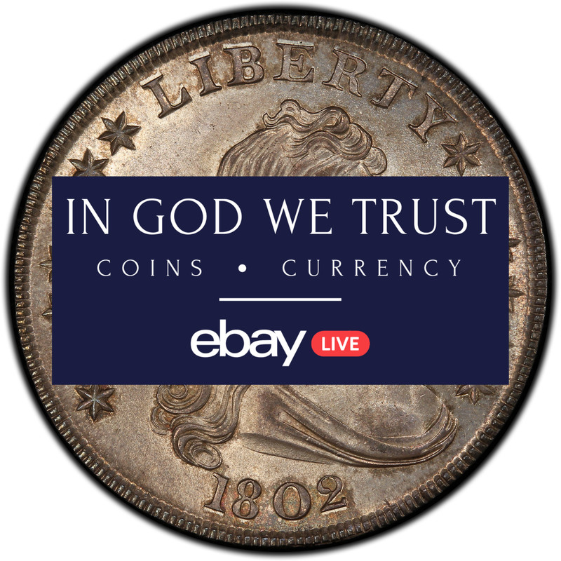 #312 (A1) -As Seen on Live- In God We Trust Coin's eBay Live Auctions! 1795-1804