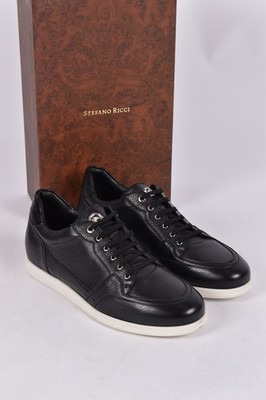 STEFANO RICCI Crocodile Calf Mix Low Top Sneakers EU 44 US 11 UK 10 $ 3900