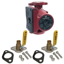 UPS15-58FC Pump (Cast Iron) 59896341 w/Solder Rotating Flanged Ball Valves