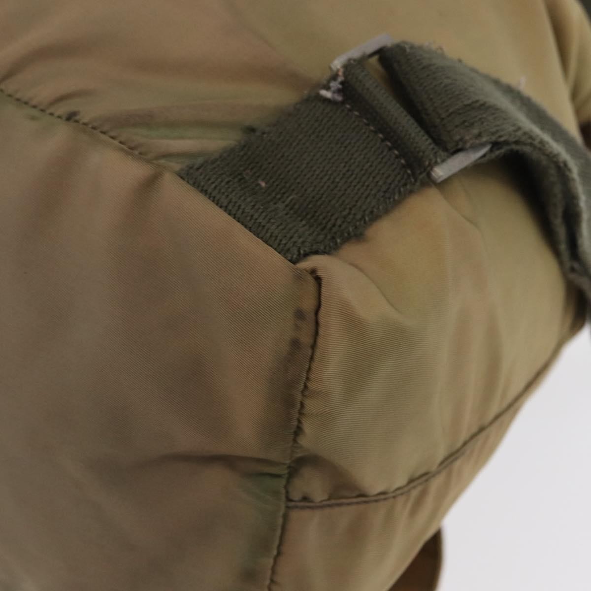 PRADA Backpack Nylon Beige Silver Auth 164845 thumbnail 15