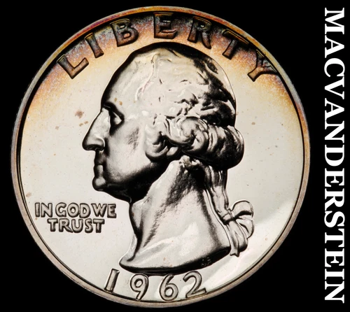 1962 Washington Quarter- Silver- Choice Gem Proof Luster No Reserve #J2307