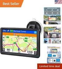 7-Inch GPS Navigator for Truck  Car - Pre-loaded Canada  Mexico Maps 2025