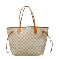 Borsa tote Louis Vuitton Neverfull MM Damier Azur N51107 autentica Giappone