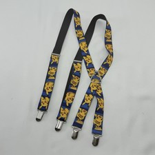 Nintendo Pokemon Pikachu Men Suspenders Clips Patterned Game Gamer Anime Costume