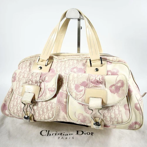 Sac fourre tout Dior Trotter Flower vintage authentique occasion