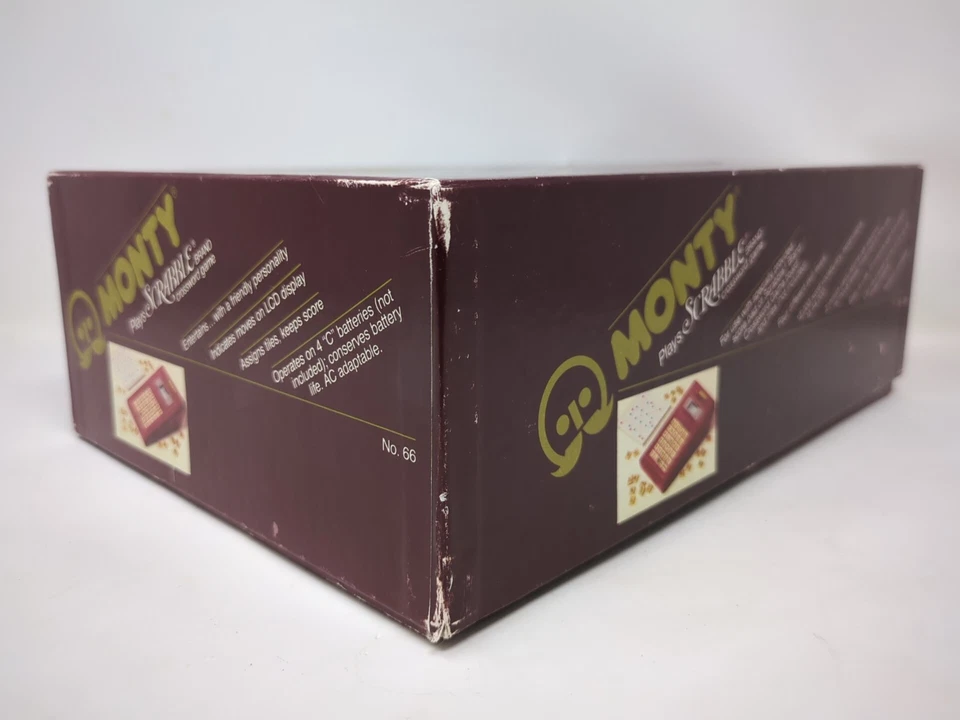 Monty Plays Scrabble Portable Computer Console Game Ritam 1982 Works Vintage  - Image 2 of 4