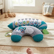 Versatile 3-in-1 Tummy Time Pillow with Piano & Sensory Features for Infants