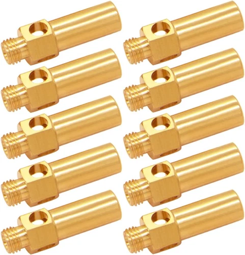 10PCS Brass Burner Jet Nozzle for Cast Iron Burner Propane Natural Gas - Picture 1 of 6
