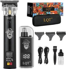 Rechargeable Beard Trimmer kit for Mustaches, Nose Hair, and Light Detailing