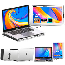 Laptop Screen Extender 14in HD 1080P Portable Monitor for 13"-17" Laptop KEFEYA