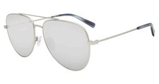 Tumi Men's Silver-Tone Aviator Sunglasses w/ Mirror Lens - STU008590581 - Japan