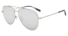 Tumi Men's Silver-Tone Aviator Sunglasses w/ Mirror Lens - STU008590581 - Japan