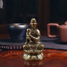 Avalokitesvara Statue Holding A Decorative Sculpture Chinese