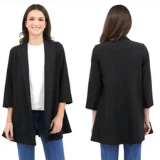 Estelle And Finn $438 Swing Coat Black Women's 12 Retro 1950's Mrs. Maisel