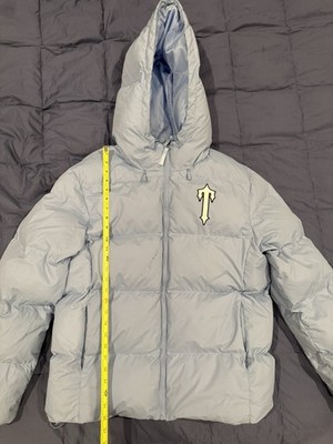 Trapstar Light Blue Hooded Puffer Jacket Hooded Full Zip Men's XL
