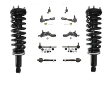 01-02 Sequoia F Coil Spring Strut and Mount Tie Rods Ball Joints Sway Bar 12Pc
