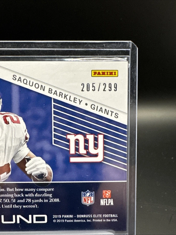 2019 Donruss Elite #SP-36 Saquon Barkley "R" Spellbound #/299 - Image 3 of 3