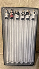 Guy Buffet Waiter Swizzle Sticks Set of 6 &ndash; Boston Warehouse 1996 Acrylic