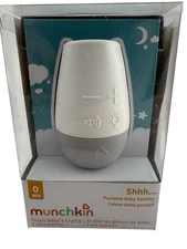 Munchkin NEW Shhh Portable Baby Sleep Soother Calming White Noise Machine Light