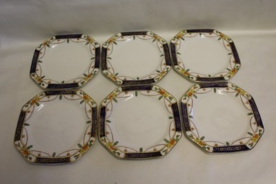 Alfred Meakin Osiris 6 x Sandwich-/Beilagenteller Solway-Dekor 15 cm qm