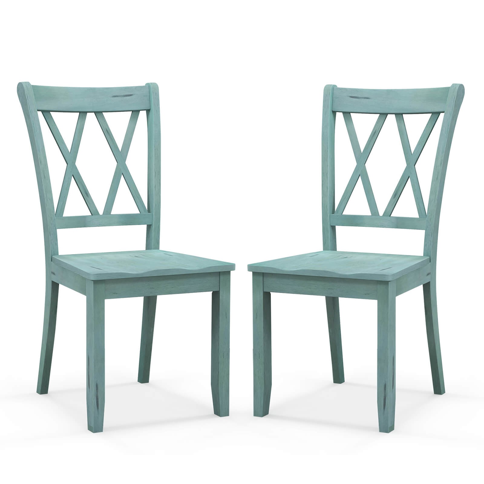 Cross Back Dining Room Side Chair Home Kitchen