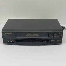 Sansui VCR VHF6010D 4 Head Hi-Fi Stereo Digital Auto Tracking *TESTED NO REMOTE