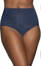 Vanity Fair-Illumination Brief Panties, Silky Stretch  Satin Trim 7/L 3 Pack 