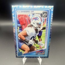 Panini Donruss Optic Rated Rookie enoji Prizm T.J. Sanders  Buffalo Bills 2025