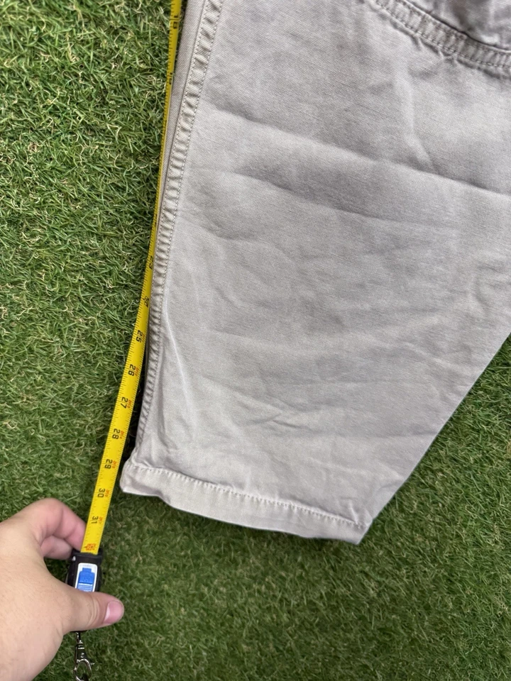 Grammici 裤子女式大号弹力平底斜纹布休闲抽绳米色 — 第 4/4 张图片