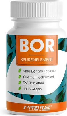Bor Tabletten 365X Mit 3 Mg Bor Aus Hochwertigem Borax (Natrium-Borat) - Optimal