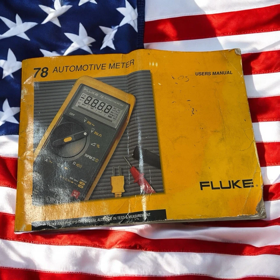Medidor automotriz Fluke 87 manual de usuario buen estado usado - vendedor de EE. UU. Foto 4 de 4