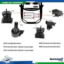 Dnj Mmk1016 New Engine Motor Mount Trans. Kit For 98-03 Honda Accord 3.0l Sohc Dnj Mmk1016 New Engine Motor Mount Trans. Kit For 98-03 Honda Accord 3.0l Sohc