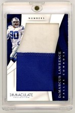 2017 Panini Immaculate Numbers Demarcus Lawrence Game Used Prime Jumbo Patch /20