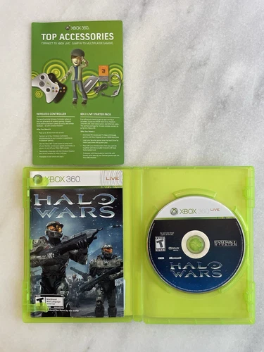 Complete Halo Wars with Original Box and Manual CIB (Microsoft Xbox 360, 2009)