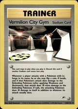 Pokemon Gym Heroes Uncommon Vermilion City Gym 120/132 - Near Mint (NM)