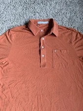Criquet Golf Polo Shirt Large Orange