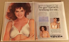 1985 Warner's Custom Curves Bra 2-page vintage print ad advertisement