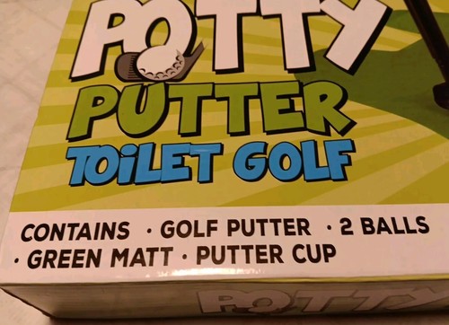 Potty Putters 2 Avail Toilet Golf Novelty Perfect for the Golf Enthusiast New - Picture 3 of 4