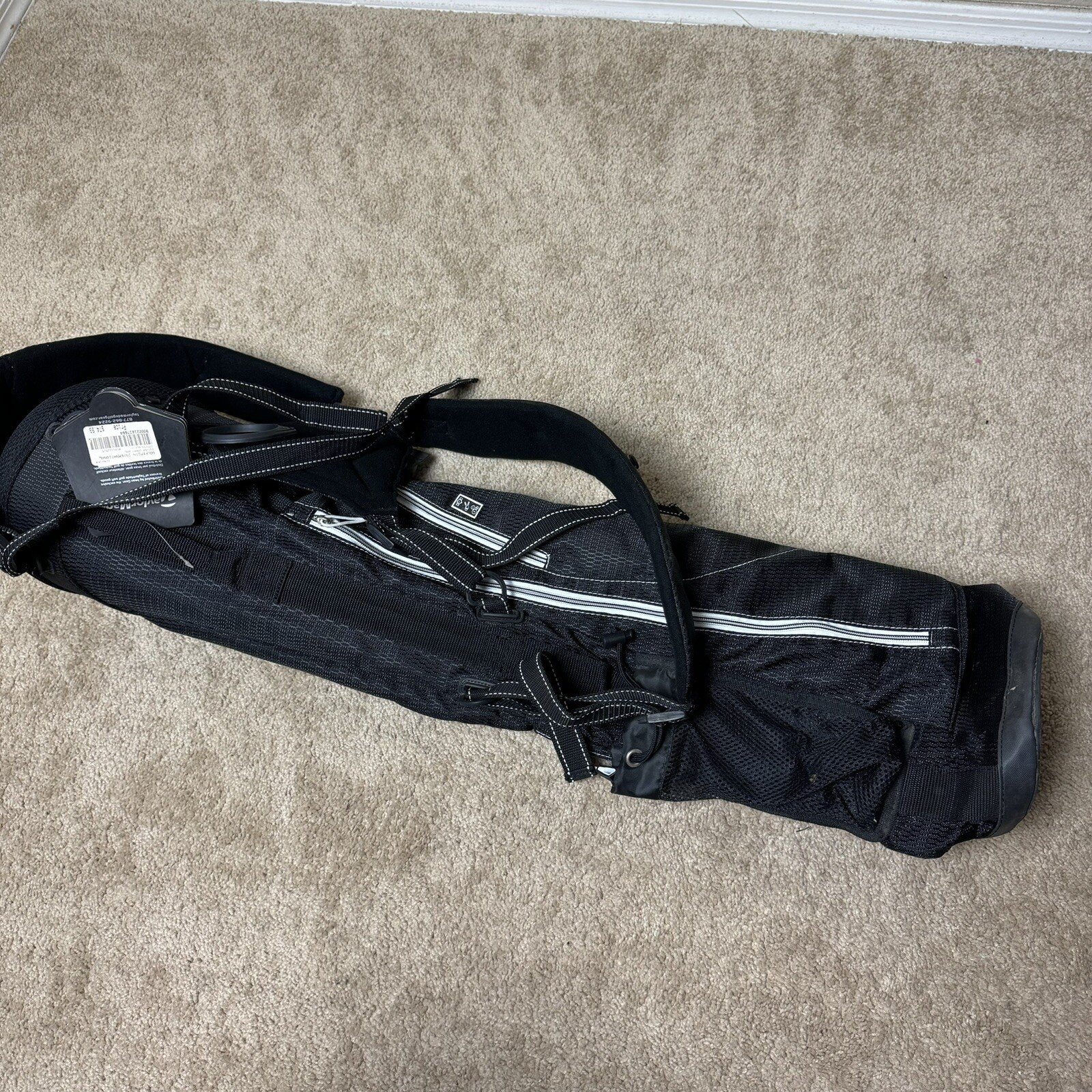 TaylorMade TM Quiver Carry Bag No Stand Black Sunday Bag NWT