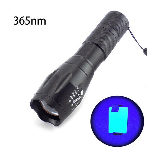 365nm 395nm powerful UV Flashlight Led flash Torch Marker Fluorescent Blacklight - Picture 10 of 11