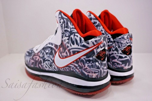 Nike LeBron VIII 8 QS Graffiti Lebron James DD8306-001 Men’s Size 9 - Picture 6 of 10