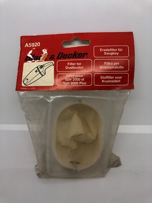 Black & Decker A5920 Ersatz Filter Staubfilter für Handstaubsauger Saugboy