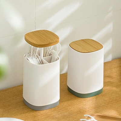 Toothpick Holder Automatic Toothpick Container Dispenser Open Modern