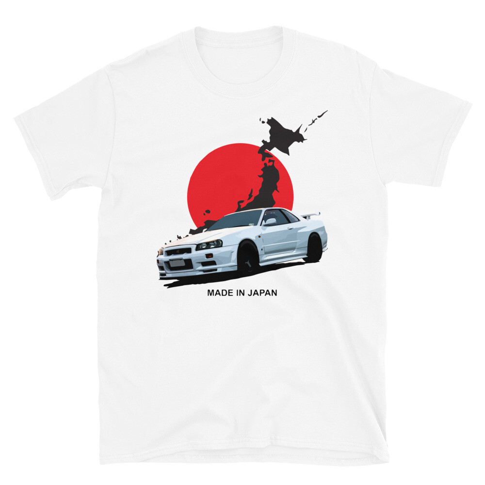 【原宿限定】LBWK Sunrise R34 Tシャツ ホワイト XLサイズ LB JDM Style R34 Tee - LB-ONLINE STORE