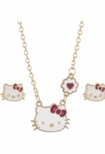 Authentic Hello Kitty Necklace  Earrings Set