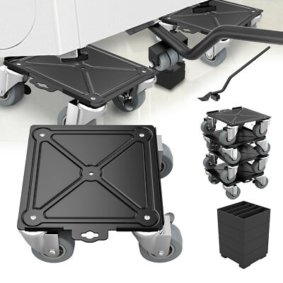 4pcs Möbelroller Transportroller Möbelwagen Rollen bis 454kg für Möbeltransport