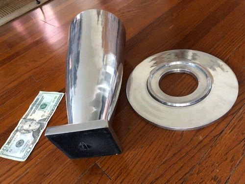 Unique Mid Century Modern Aluminum Vase – MCM - Picture 3 of 6