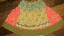Matilda Jane Platinum Size 6 Art Fair apron skirt EUC