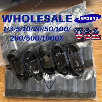 Wholesale Bulk For Android Samsung USB A Type C Fast Charger Cable Adapter Cord